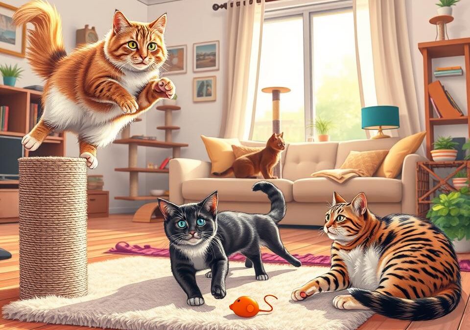 Pohybové potřeby kočky podle plemene – Vše, co o tom potřebuješ vědět!