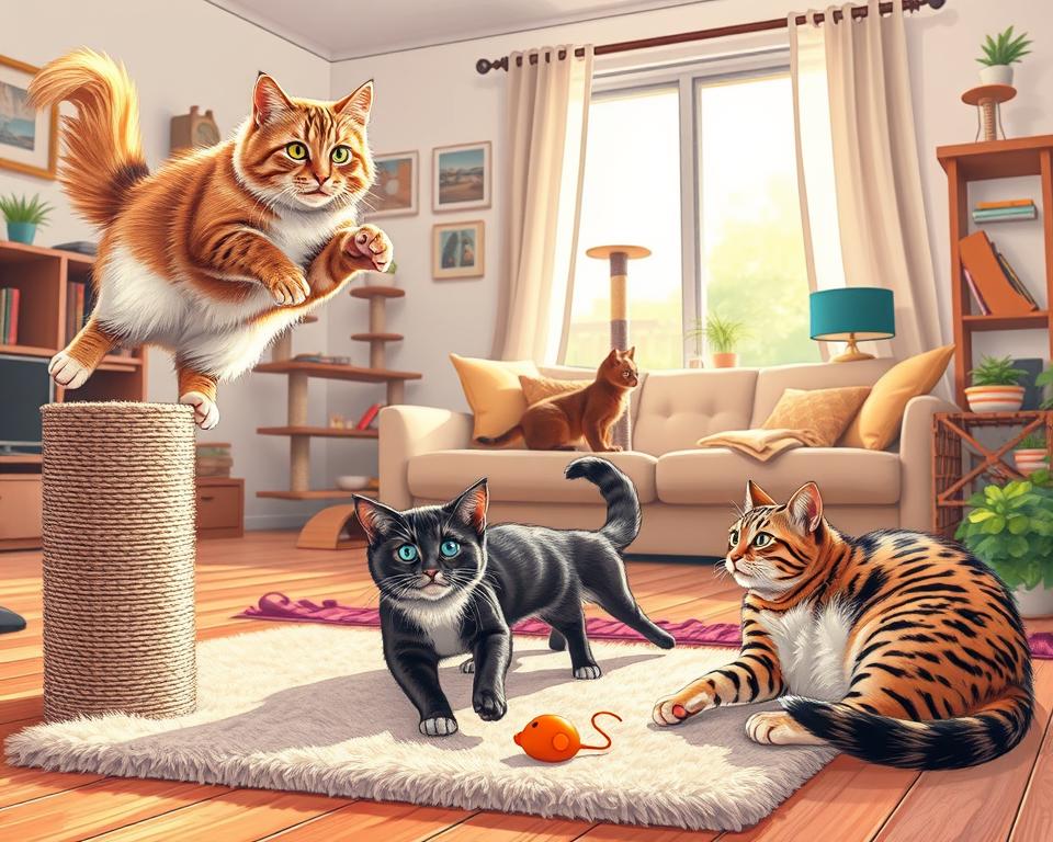 pohybové potřeby kočky podle plemene