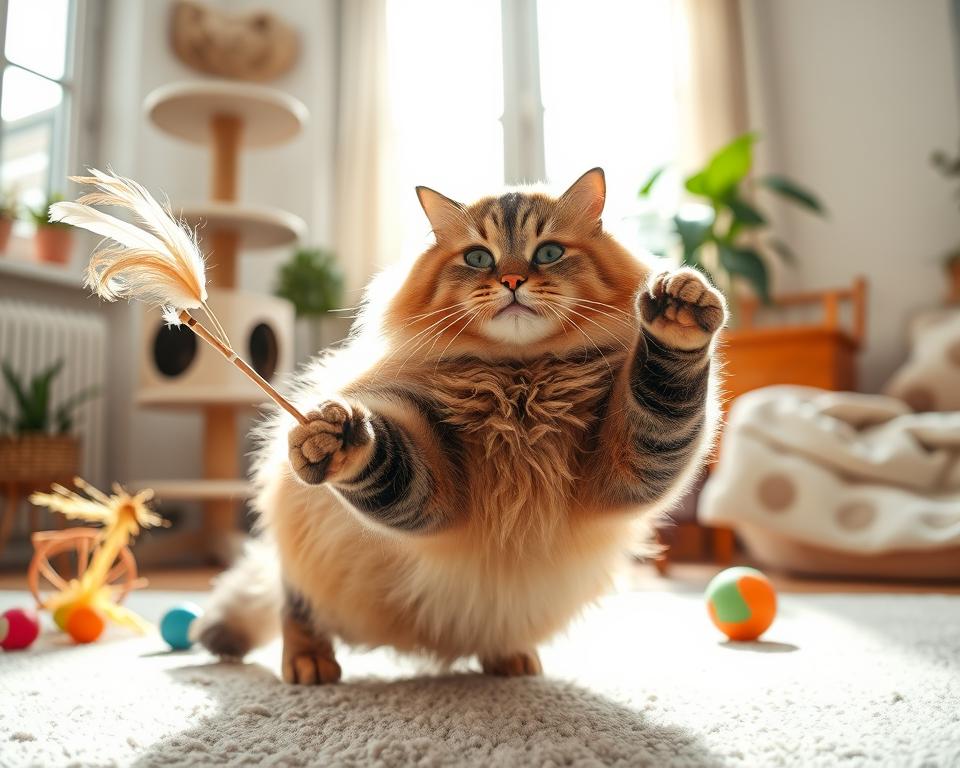 pohybový program pro kočku s nadváhou