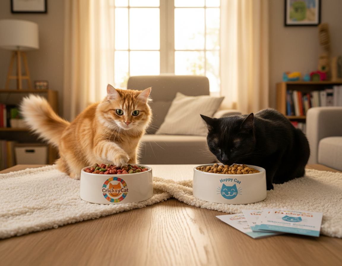 poměr ceny a kvality CricksyCat vs Happy Cat