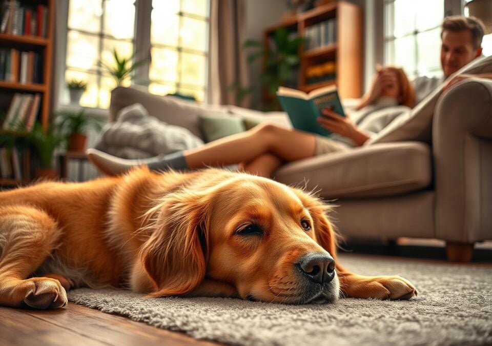 Blízkost, která přináší štěstí – proč tvůj pes rád leží u tvých nohou?