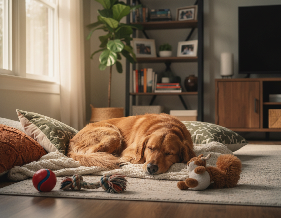 potřeba spánku psa