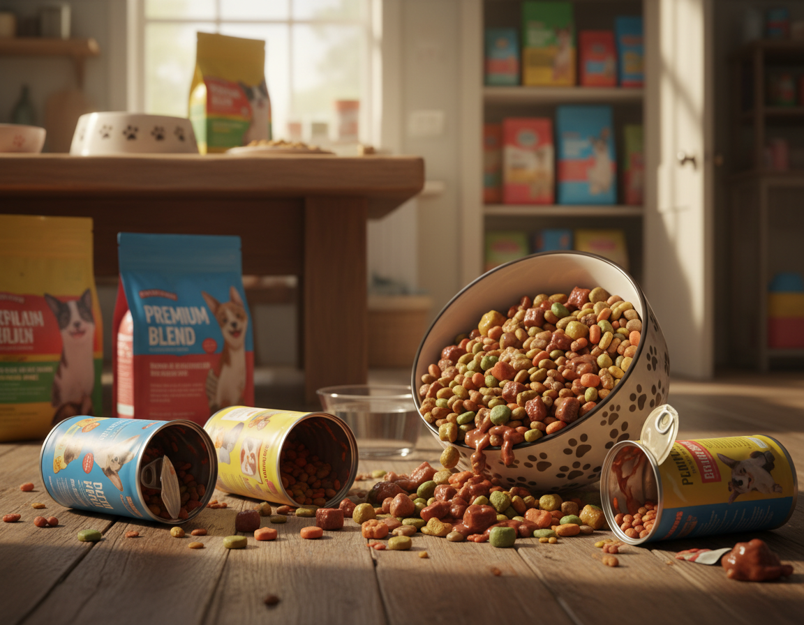 pravidelné krmení psa