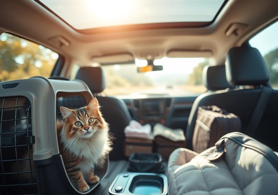 Pravidla cestování s kočkou autem – Vše, co o tom potřebuješ vědět!