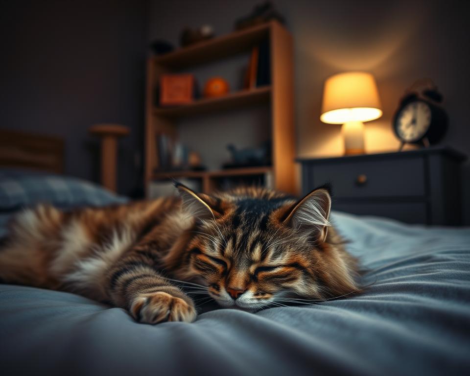 příčiny poruch spánku u koček