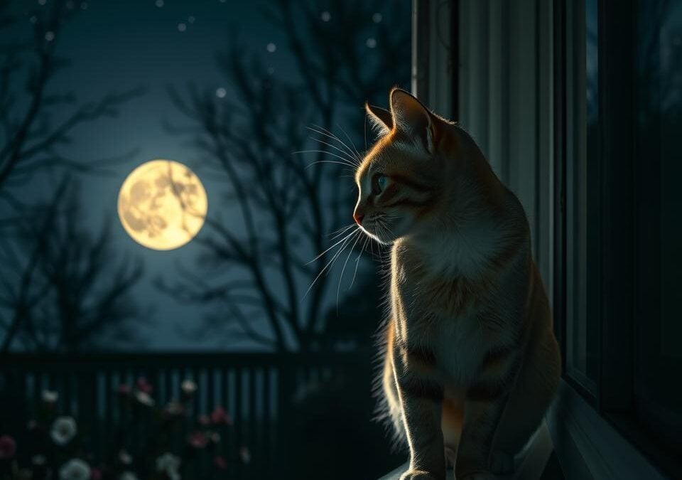 Problémy nočního chování kočky – Vše, co o tom potřebuješ vědět!