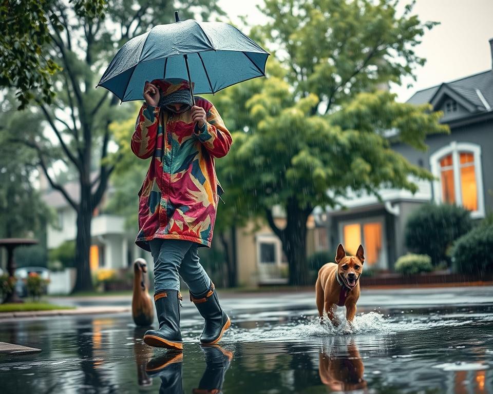 prochazka-se-psem-v-desti procházka se psem v dešti