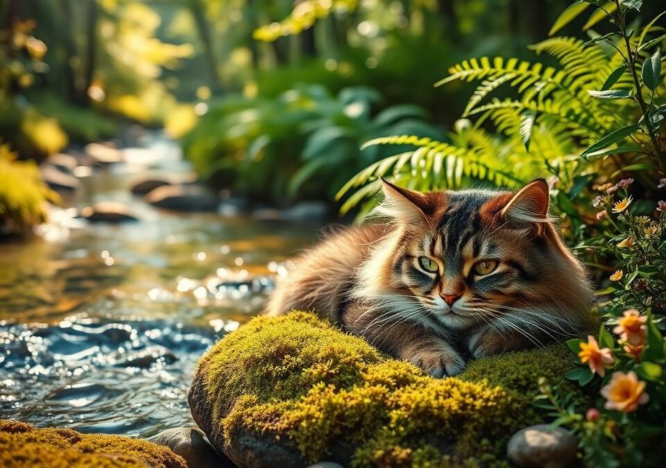 Relaxace kočky pomocí přírodních zvuků – Vše, co o tom potřebuješ vědět!