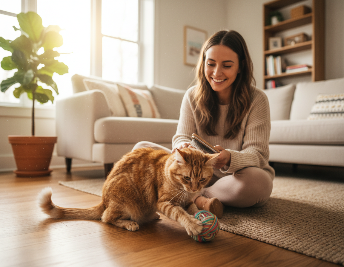 řešení problémů se srstí díky CricksyCat