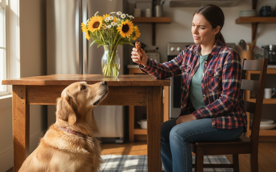 Proč psa nekrmit od stolu?