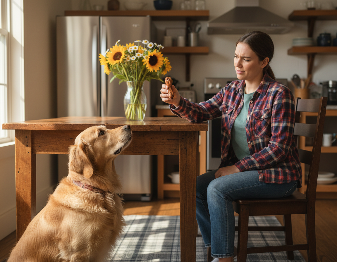 Proč psa nekrmit od stolu?