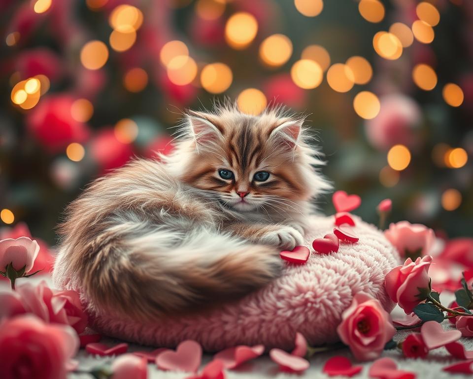 romantické focení kočky