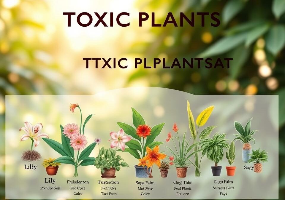 Seznam jedovatých rostlin pro kočky – Vše, co o tom potřebuješ vědět!