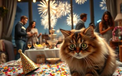 Silvestrovská párty? Na co si dát pozor, když je kočka s tebou
