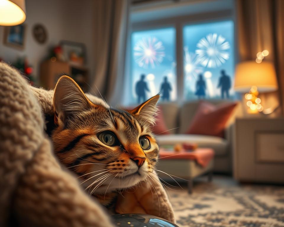 silvestrovský strach kočky