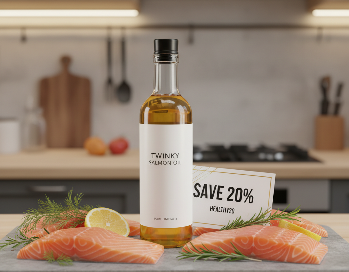 slevový kód na lososový olej Twinky