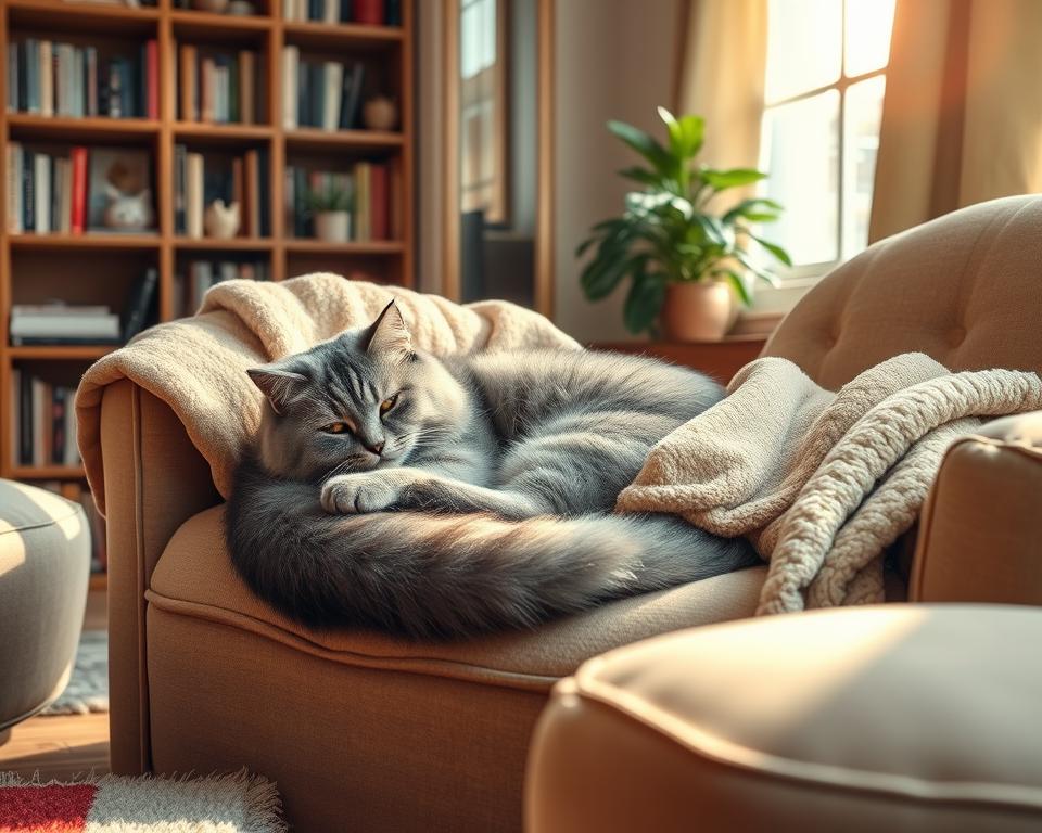 spánkové návyky starších koček