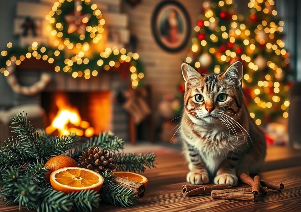 Vánoční vůně, které kočky nesnášejí