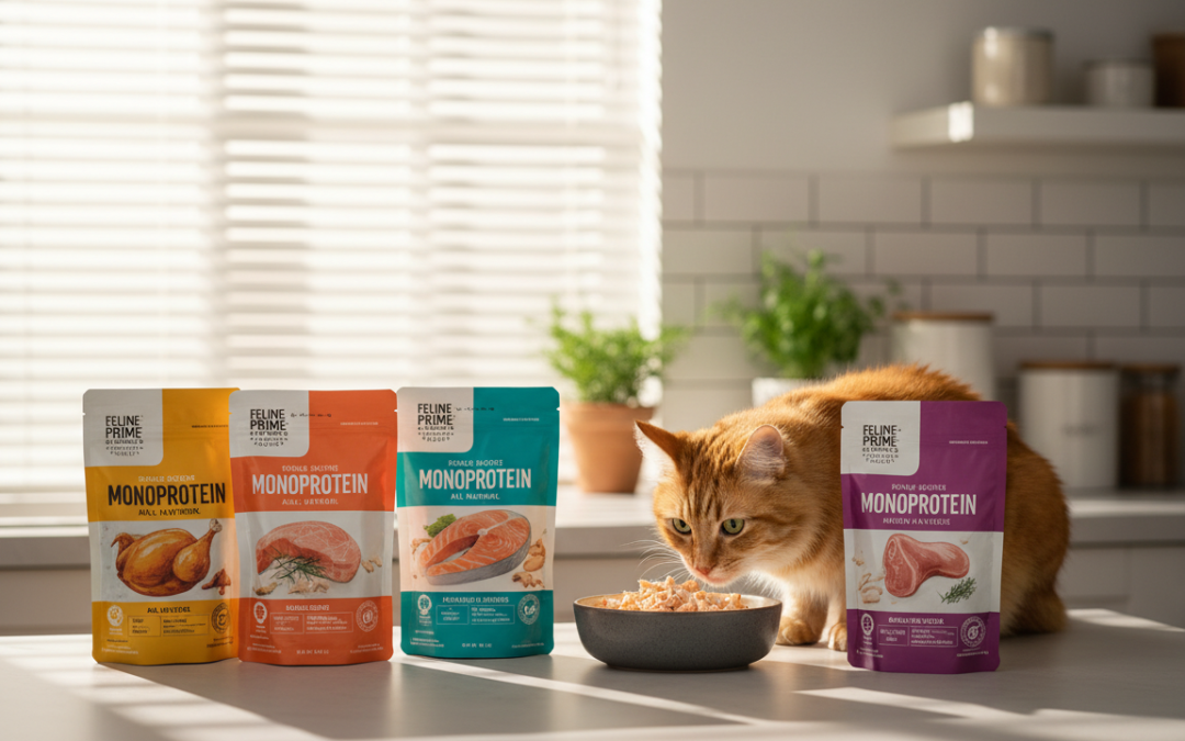 Test monoproteinových krmiv – CricksyCat Jasper a konkurence