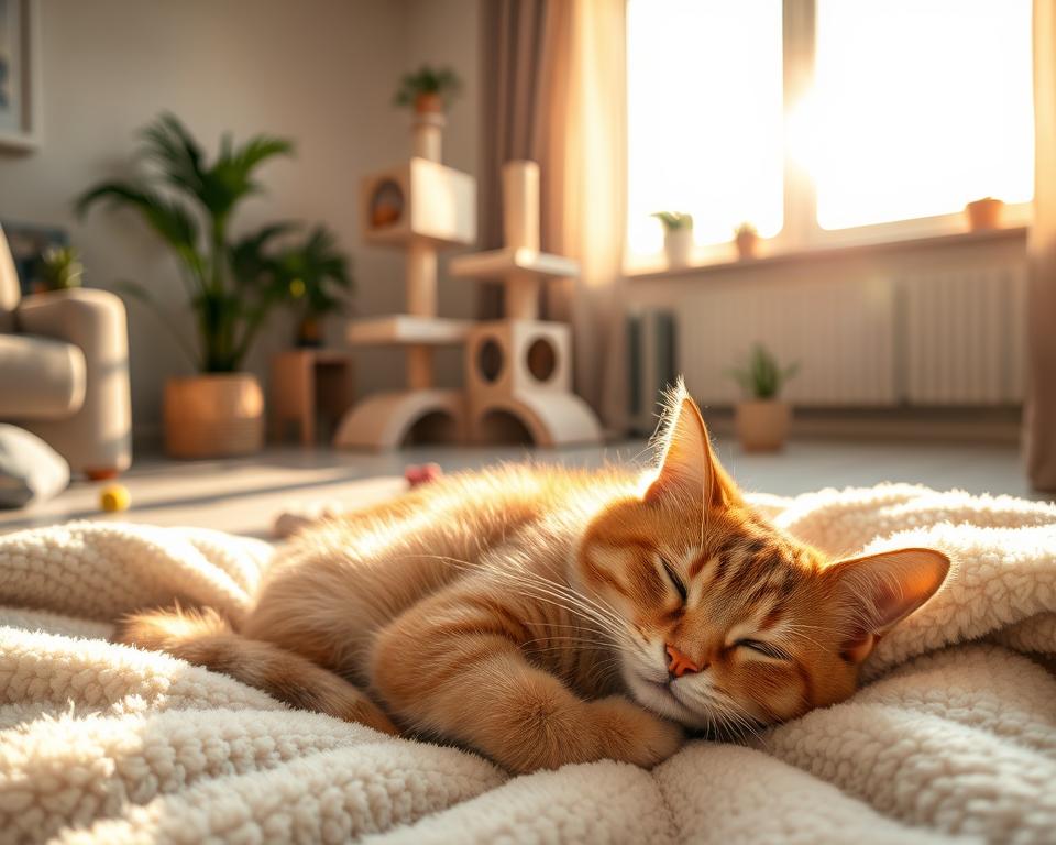 udržování spánkové rutiny kočky