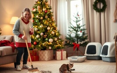 Vánoční úklid pro chovatele koček – jak se připravit