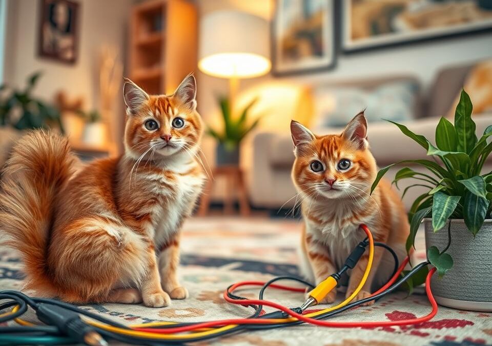 Skrytí elektrických kabelů před kočkou – Vše, co o tom potřebuješ vědět!