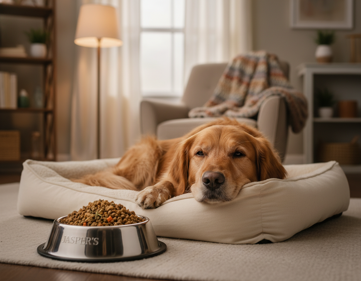 ustání zvracení po krmivu Jasper