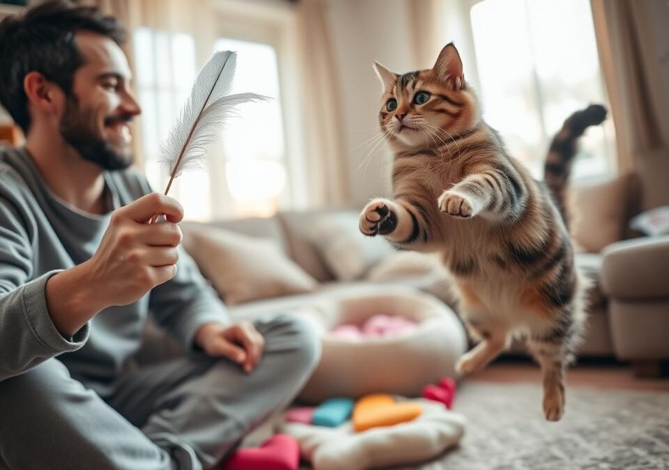 Valentýnské nápady na společnou hru s kočkou