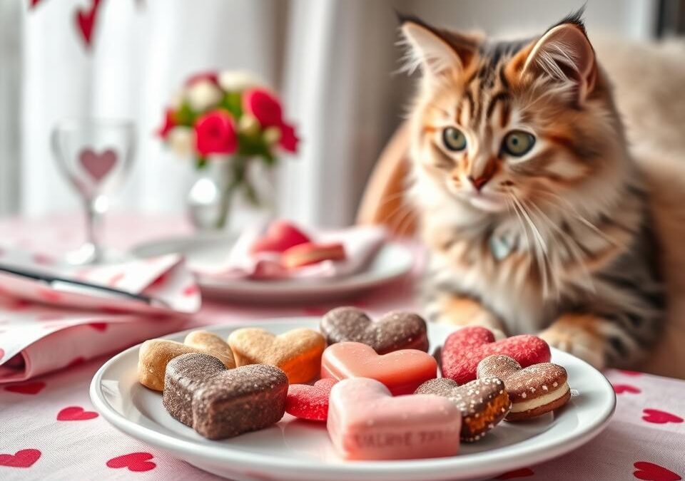 Valentýnské menu pro kočku – bezpečná a chutná odměna