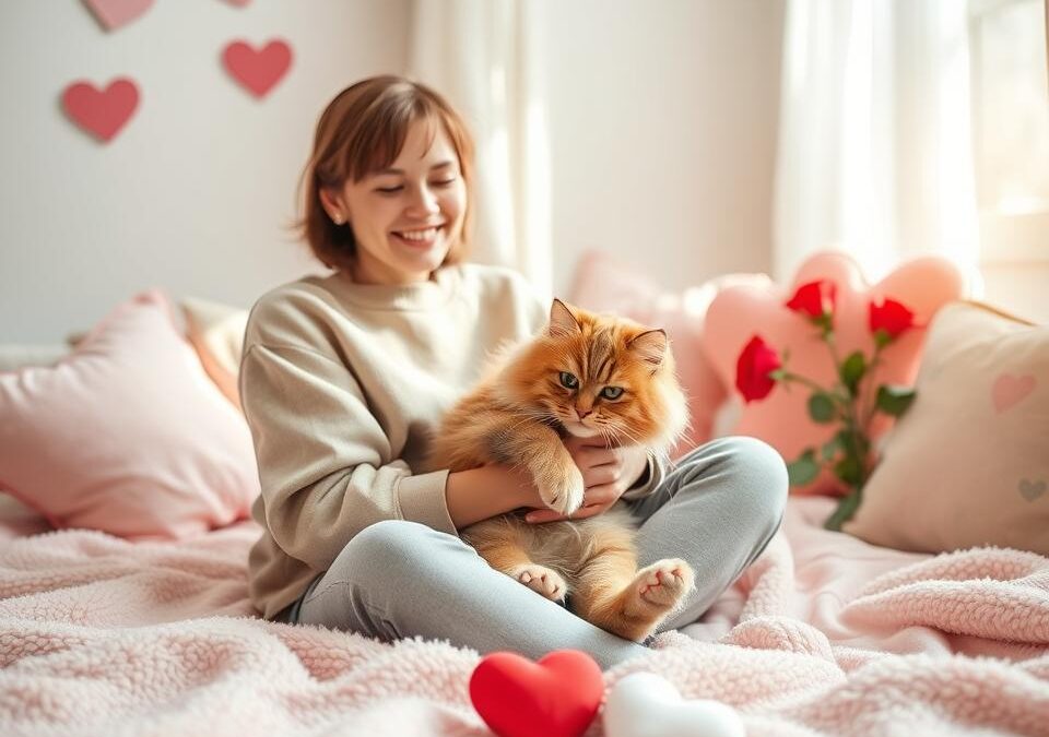 Valentýn a kočky – čas na mazlení