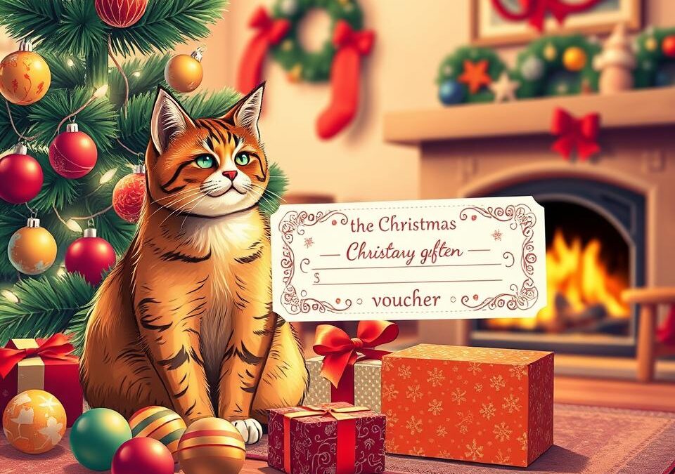 Dárkový poukaz pro milovníky koček – vánoční řešení na poslední chvíli