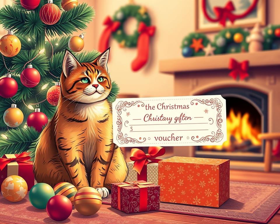 vánoční dárkový poukaz pro kočku