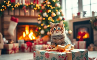 Kočičí blog 19 Vánoční focení s kočkou – jak získat dokonalý snímek
