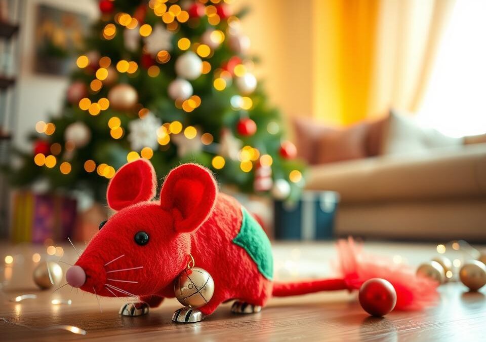 Nápady na vánoční hračky pro kočky