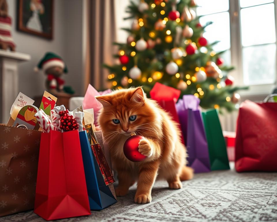 vánoční nákupy pro kočku