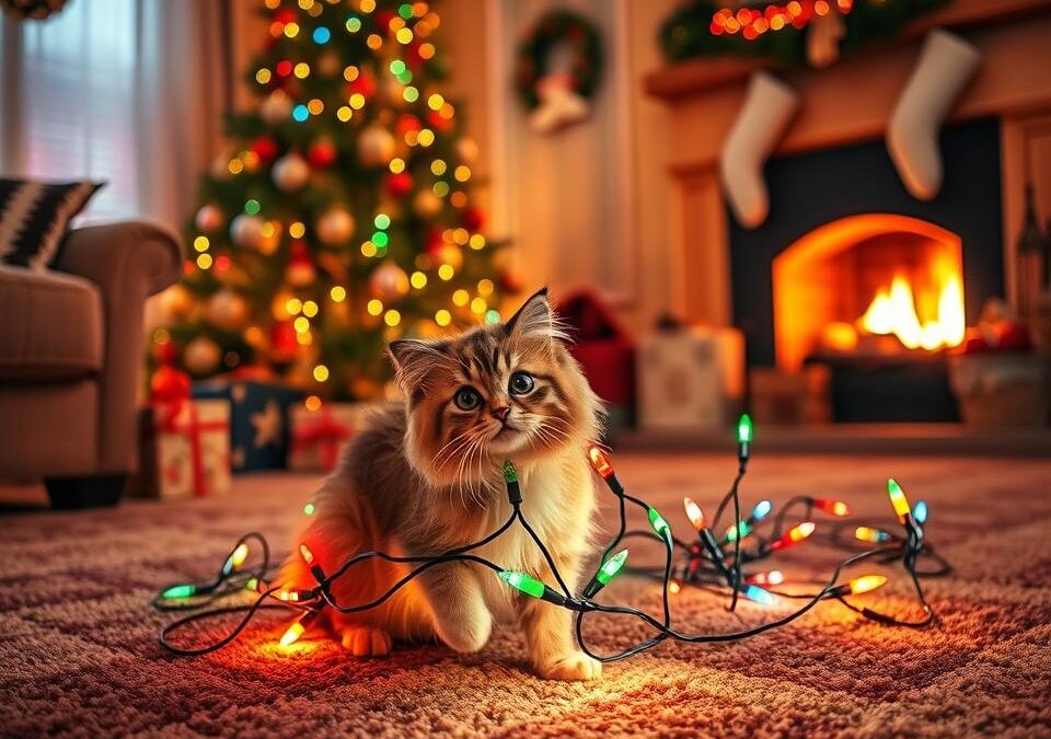 Vánoční nehody s kočkami – jak jim předcházet?