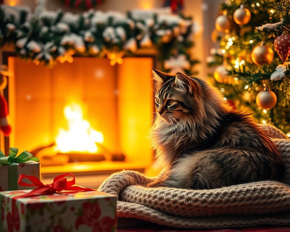 vánoční příběh s kočkou