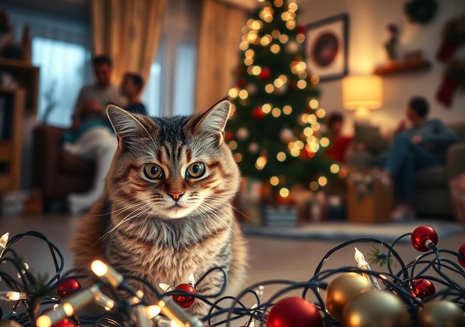 Vánoční stres u kočky – jak se mu vyhnout?