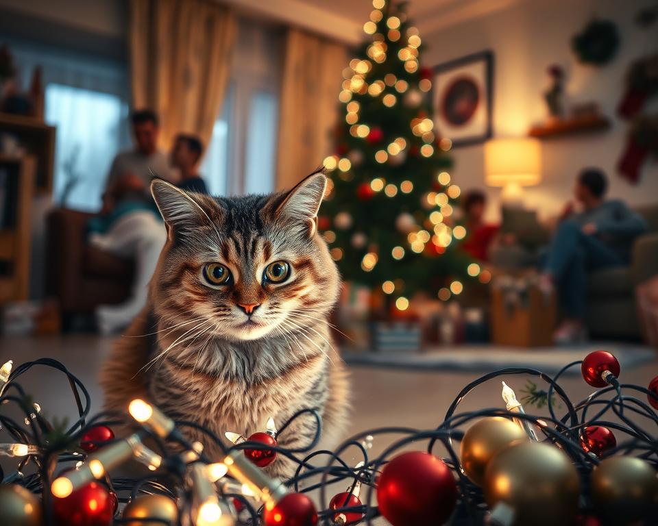 vánoční stres u koček