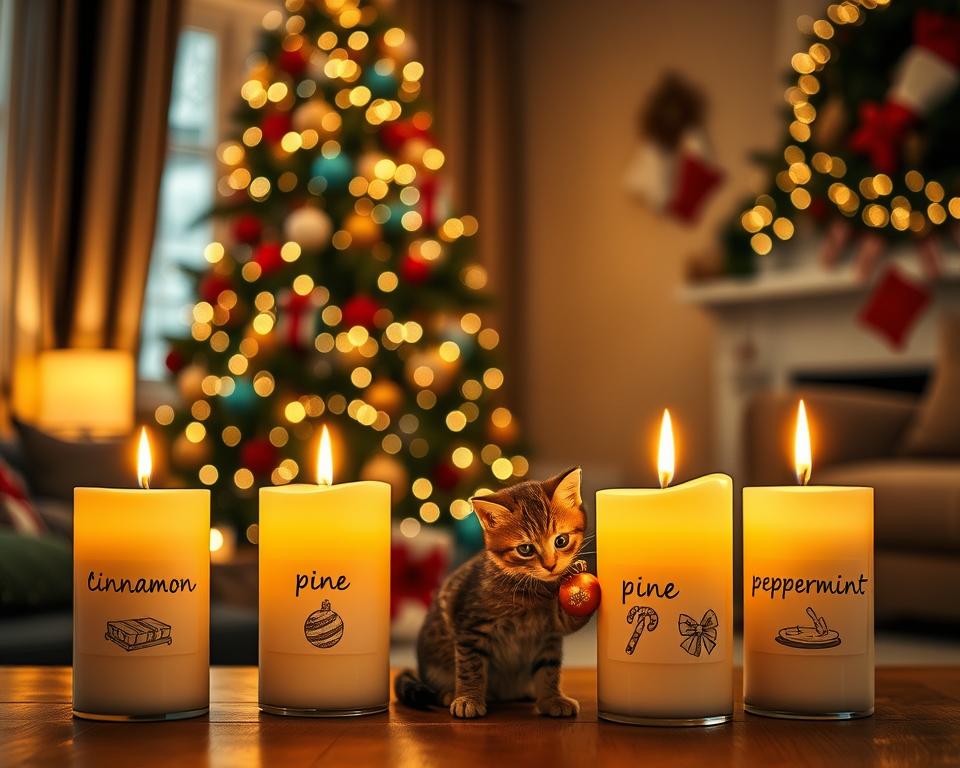 vánoční vůně a kočka