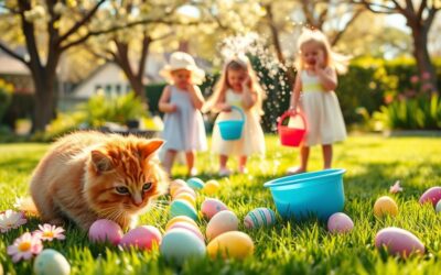 Kočka a velikonoční polévání – velikonoční průvodce přežitím