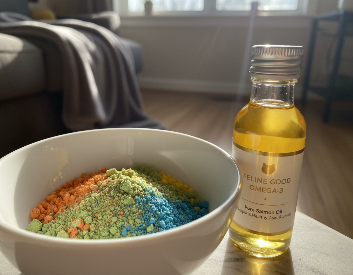 vitaminovy-prasek-nebo-olejovy-vitamin-pro-kocky vitaminový prášek nebo olejový vitamín pro kočky