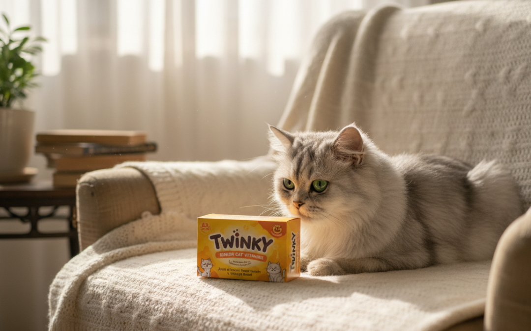 Účinky vitamínové kúry Twinky u starší kočky