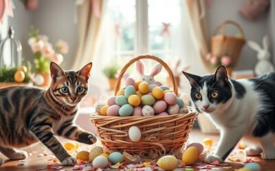 Velikonoční dekorace a kočky – co nikdy nepoužívat