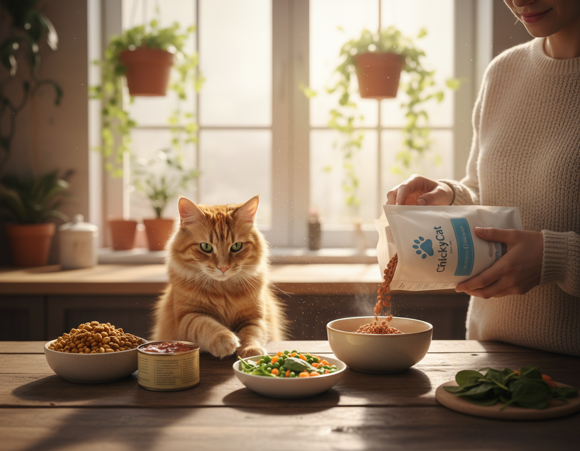 zmena-krmiva-CricksyCat-krok-za-krokem změna krmiva CricksyCat krok za krokem