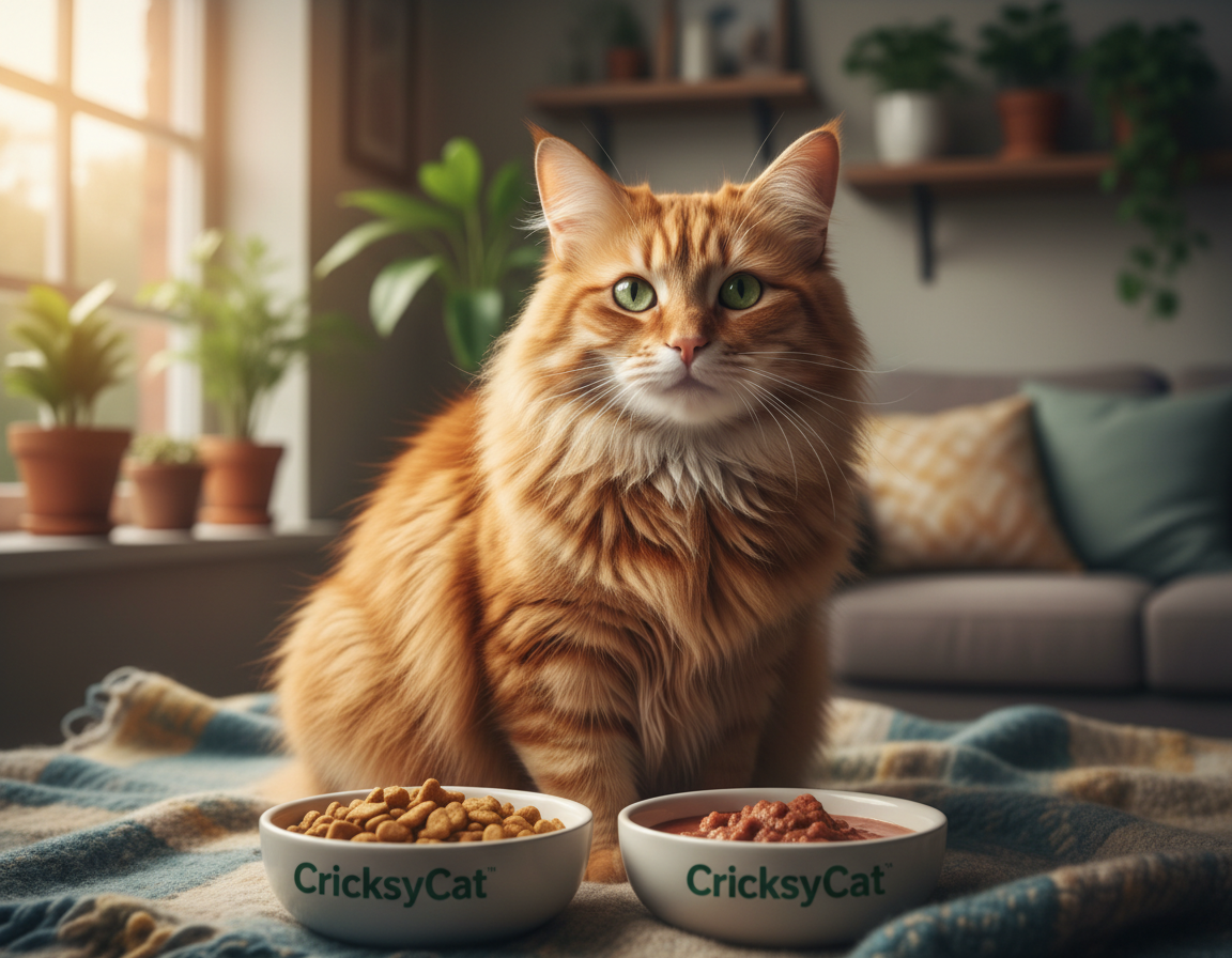 změna srsti po krmivu CricksyCat