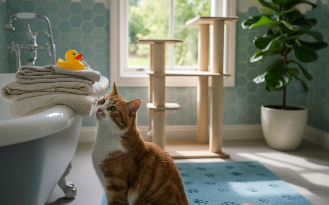 Bezpečnost kočky v koupelně – Vše, co o tom potřebuješ vědět!