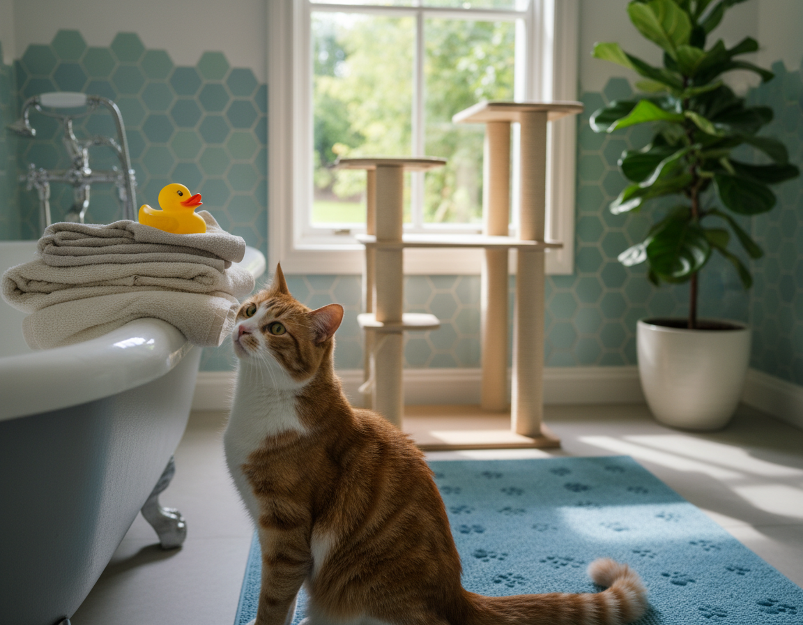 bezpecnost-kocky-v-koupelne bezpečnost kočky v koupelně