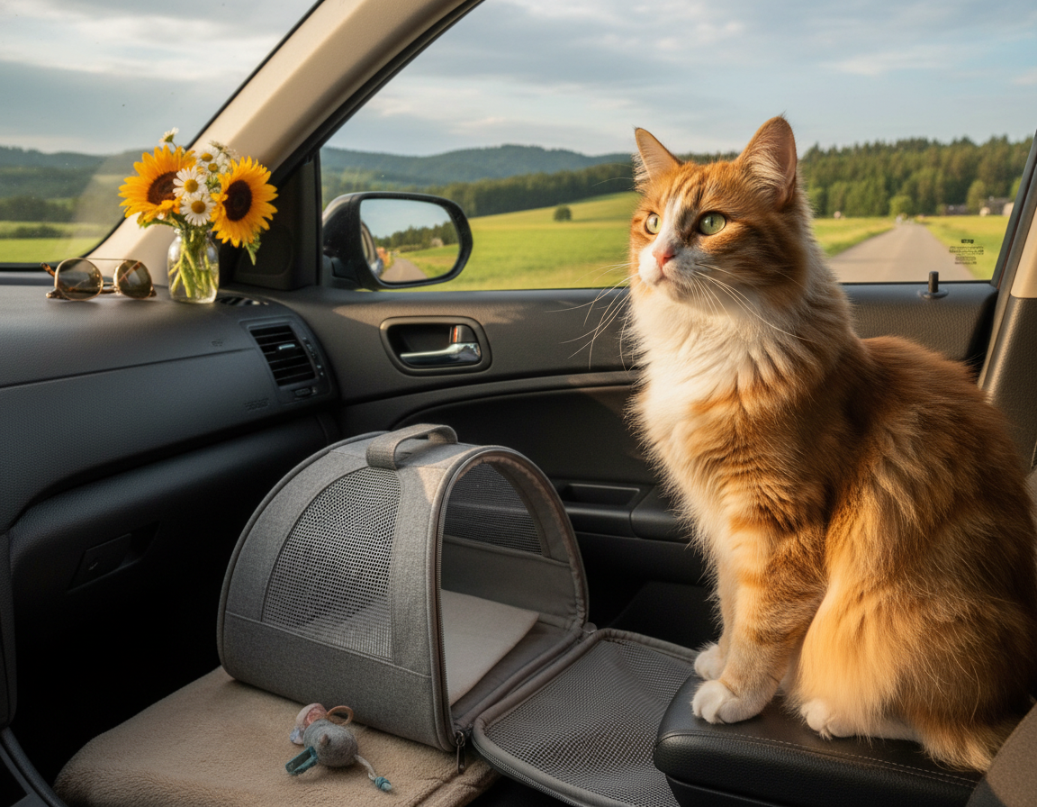 cestovani-kocky-autem cestování kočky autem
