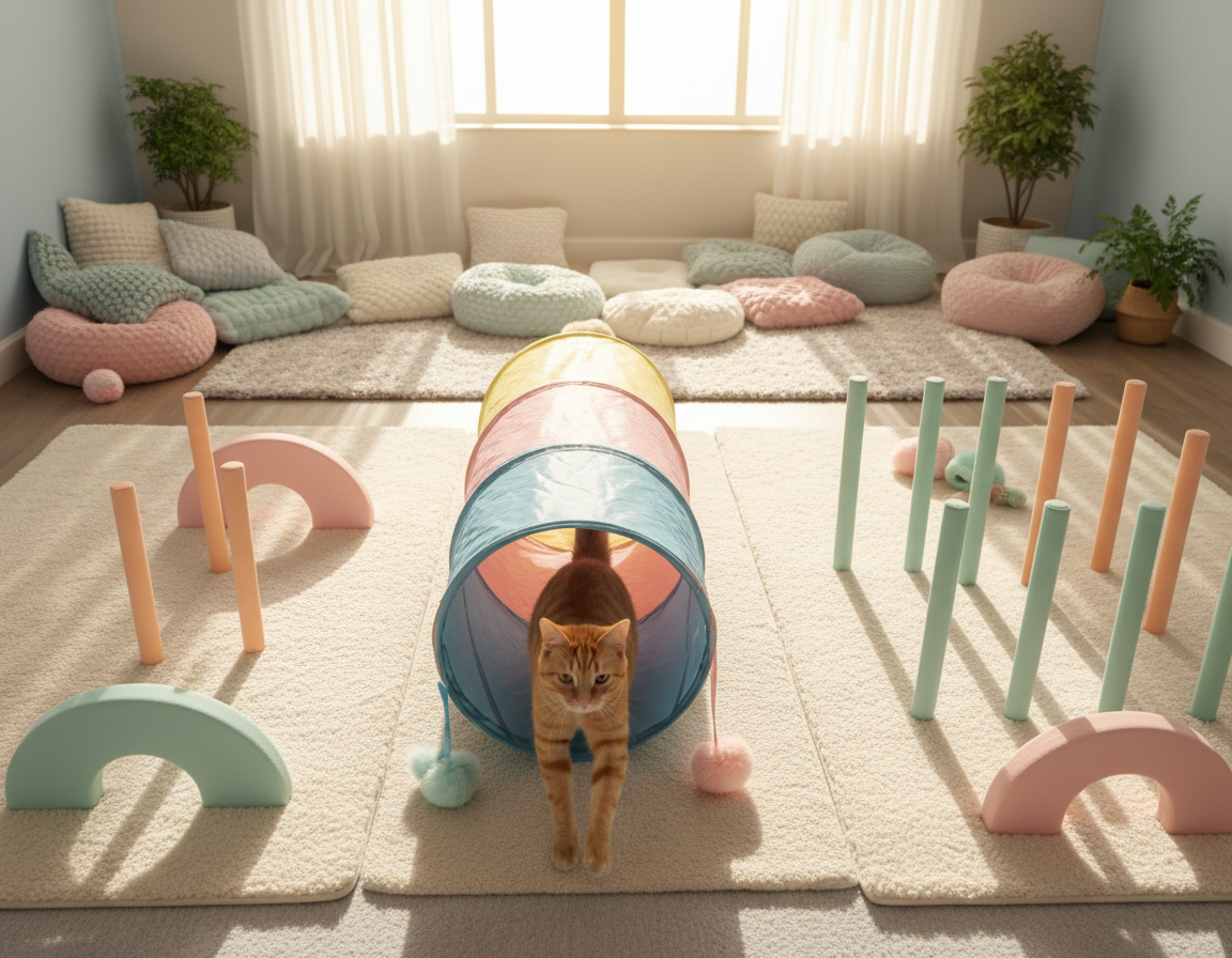 cviky obratnosti pro kočky